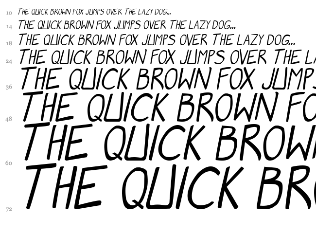 Manga Speak 2 font waterfall